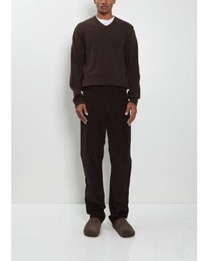 The Row Men Fred Cotton Corduroy Pant - Black