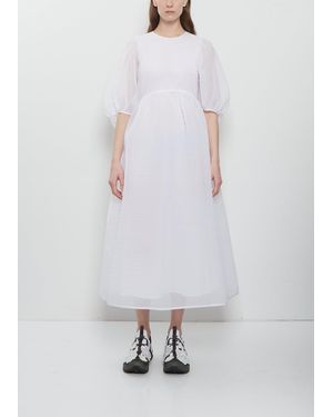 Cecilie Bahnsen Darmen Matelassé Dress - White