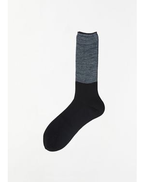 Antipast Men Two Tone Socks - Blue