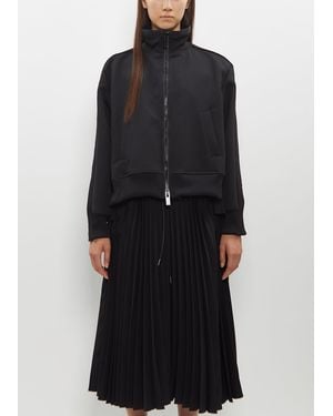 Sacai Technical Jersey Blouson - Black