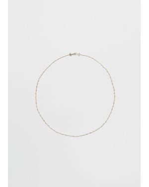 Anaconda Diamonds Rosary Gancino Necklace - White