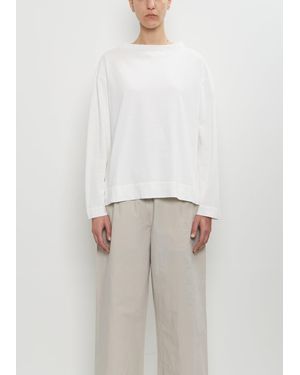 MHL by Margaret Howell Organic Cotton Smock Neck T-shirt - White