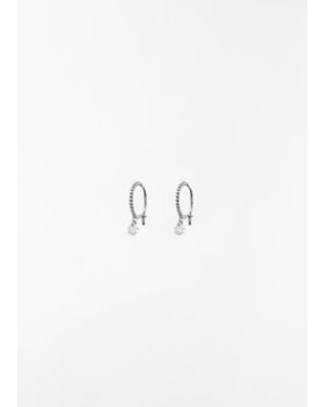 Raphaele Canot Set Free Diamond Mini Hoops - Multicolour