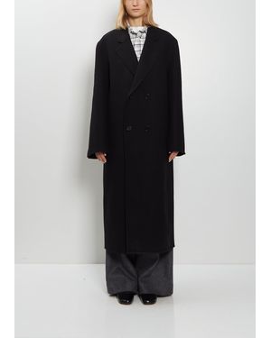 Meta Campania Collective Vanley Double Breasted Wool Coat - Black