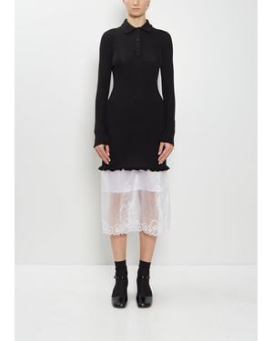 Cecilie Bahnsen Botka Merino Wool Dress - Black