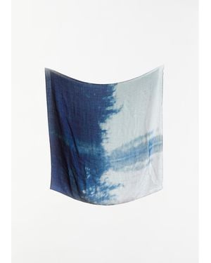 Casey Casey Exclusive Silk Cashmere Scarf - Blue