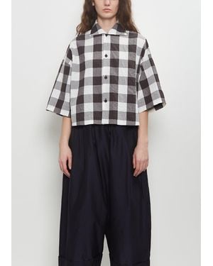 Toogood The Camper Metallic Cotton Shirt - Blue