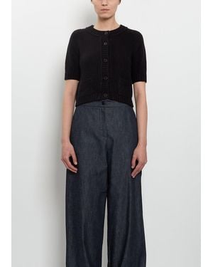 Wommelsdorff Luca Short Sleeve Cashmere Cardigan - Black