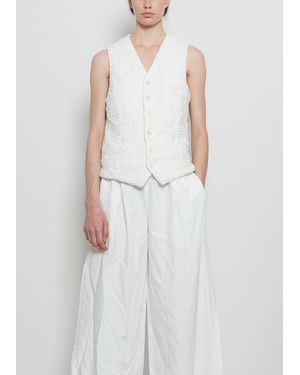 Comme des Garçons Lace Vest - White