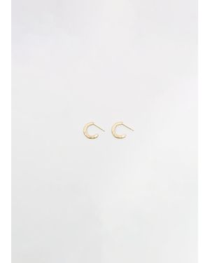 Noguchi Bijoux Bijoux Matiere Hoops - White