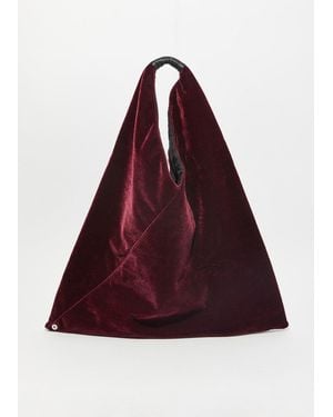 MM6 by Maison Margiela Velvet Triangle Tote Bag - Multicolour