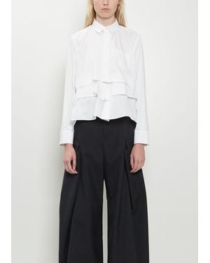 Sacai Poplin Handkerchief Shirt - White