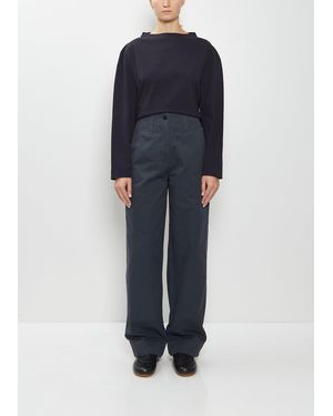 MHL by Margaret Howell Slant Pocket Cotton Trousers - Blue