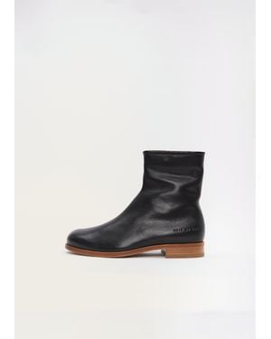 Common Projects Leather Zipper Boot - Black