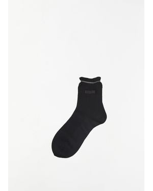 Antipast Waffle Ribbon Socks - Black