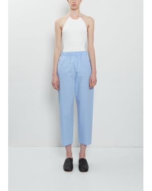 Dusan Carrot Lightweight Poplin Pants - Blue