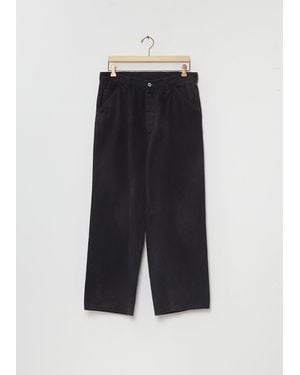 A.PRESSE Vintage Black Denim Work Trousers
