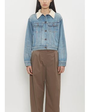 The Row Joras Cotton Denim Jacket - Blue