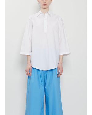 Sofie D'Hoore Bait Half Placket Cotton Shirt - White