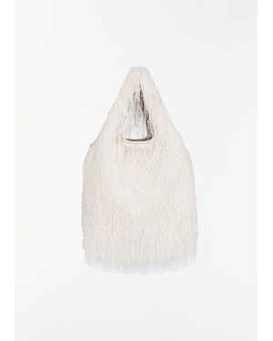 Dries Van Noten Fringed March Shopper Tote - White