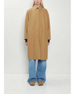 The Row Pluma Cotton Cashmere Coat - Blue