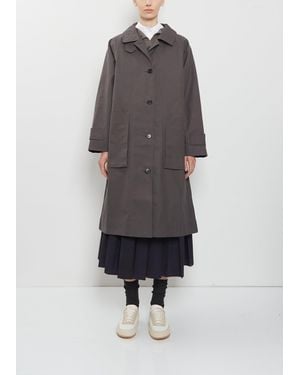 MHL by Margaret Howell Railway Cotton Mac Coat - Grey