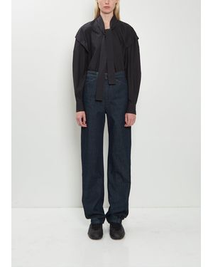 Lemaire Denim Five Pockets Twisted Pant - Blue