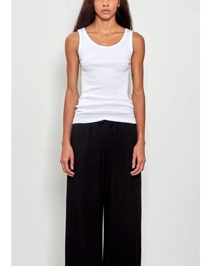 Comoli Ribbed Tank Top - White