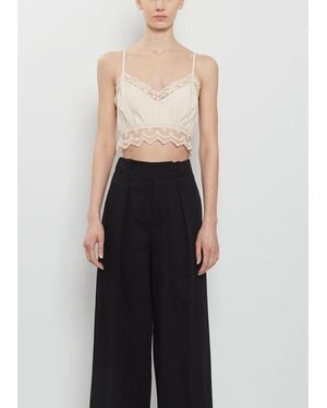 Simone Rocha Lace Trim Negligee Bralette - Black