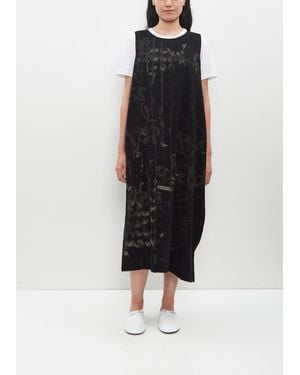 Y's Yohji Yamamoto Asymmetry Sleeveless Dress - Black