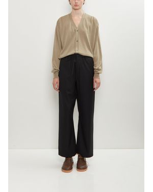 Sofie D'Hoore Pinot Tropical Wool Relaxed Pants - Black