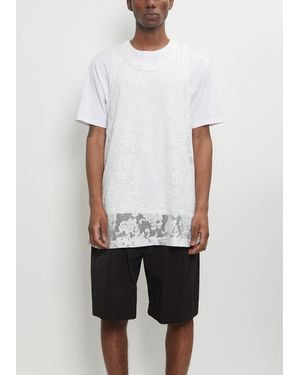 Comme des Garçons Medium Floral Pattern Jersey - White