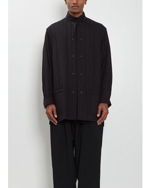 Yohji Yamamoto Double Front Padded Shirt - Black
