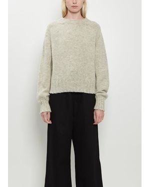 MHL by Margaret Howell Seamless Crew Neck Wool Jumper - Natural