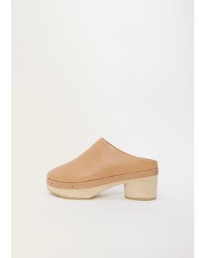 Lauren Manoogian Leather Studio Clog - White