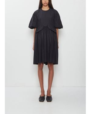 Simone Rocha Mini Puff Sleeve Bow Dress - Blue