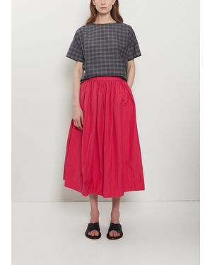 Apuntob Technical Poplin Gathered Skirt