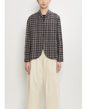 Apuntob Cotton Wool Plaid Jacket - Multicolour