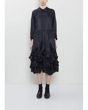 Comme des Garçons Satin Flat Collar Dress - Blue