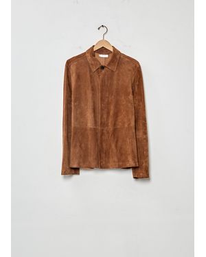 The Row Men Ulrich Suede Jacket - Brown