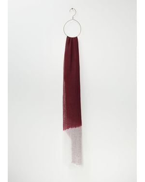 Suzusan Hand-woven Feather-weight Cashmere Shawl - Red