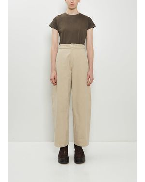 Lauren Manoogian Cotton Canvas Pants - Natural