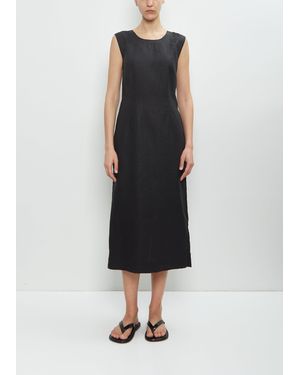 Margaret Howell Linen Back Button Dress - Black