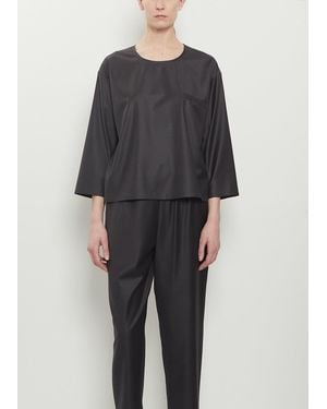 Dusan Wool Suit Pocket T-shirt - Black