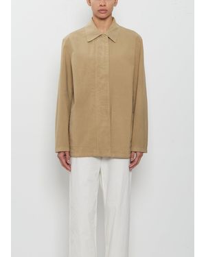 The Row Baeza Cotton Jacket - Natural