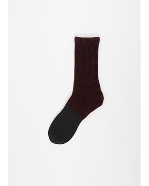 Yohji Yamamoto Bi Colour Socks - Red
