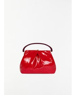 Dries Van Noten Mini Handle Crisp Bag - Red