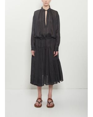 Dries Van Noten Denvo Linen Dress - Blue