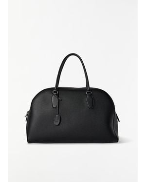 The Row India 15.75 - Lux Grain Leather - Black