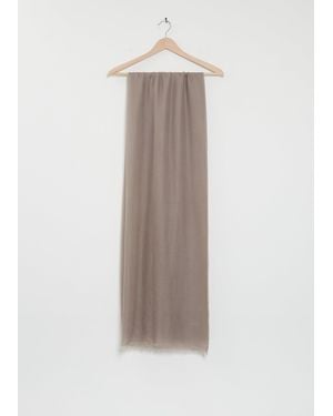 Denis Colomb Nuage Cashmere Shawl - White